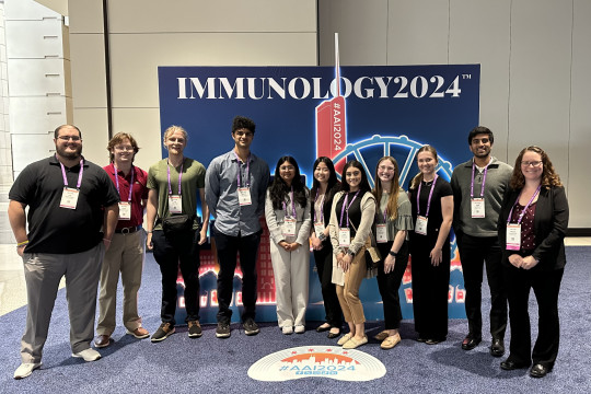 Immunology (BIO4300) students at AAI 2024 in Chicago, IL.