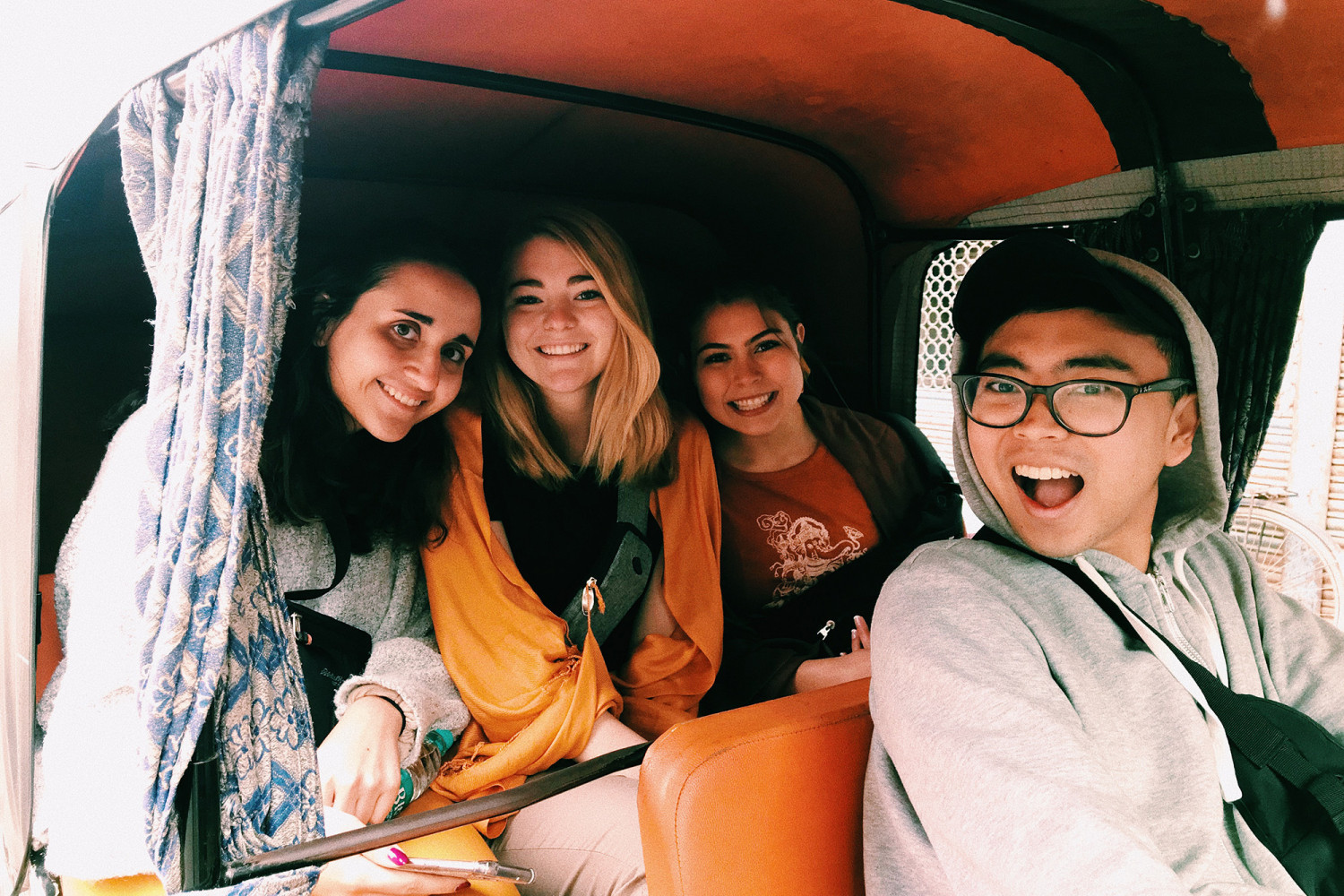Students on the J-Term study tour to India.