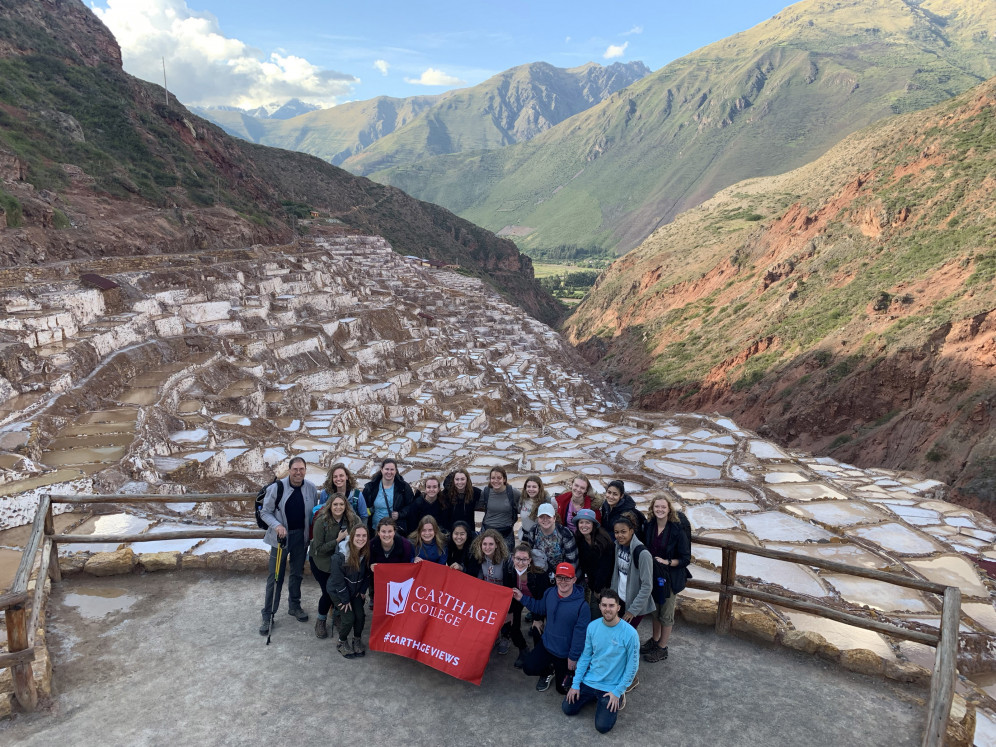 Students and faculty in Peru during the January 2022 J-Term.