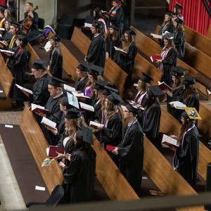 Graduates had the opportunity to pause and reflect during the Baccalaureate, a long-standing trad...