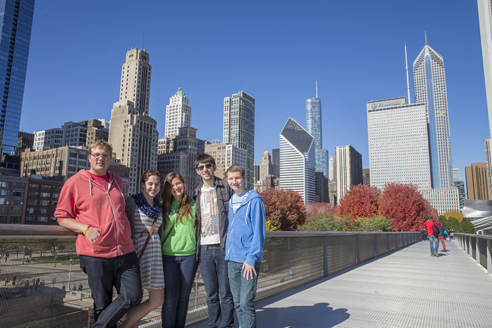 Carthage students visit Chicago.