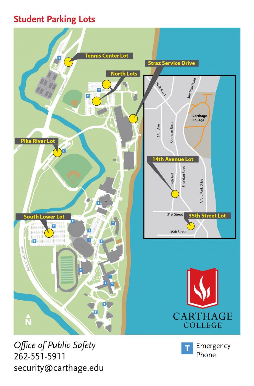2024 Carthage Parking Lot Map