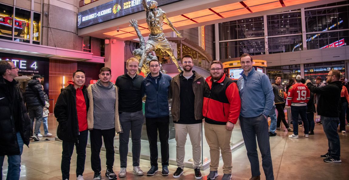 A Carthage Sports Management class visited the United Center in Chicago.