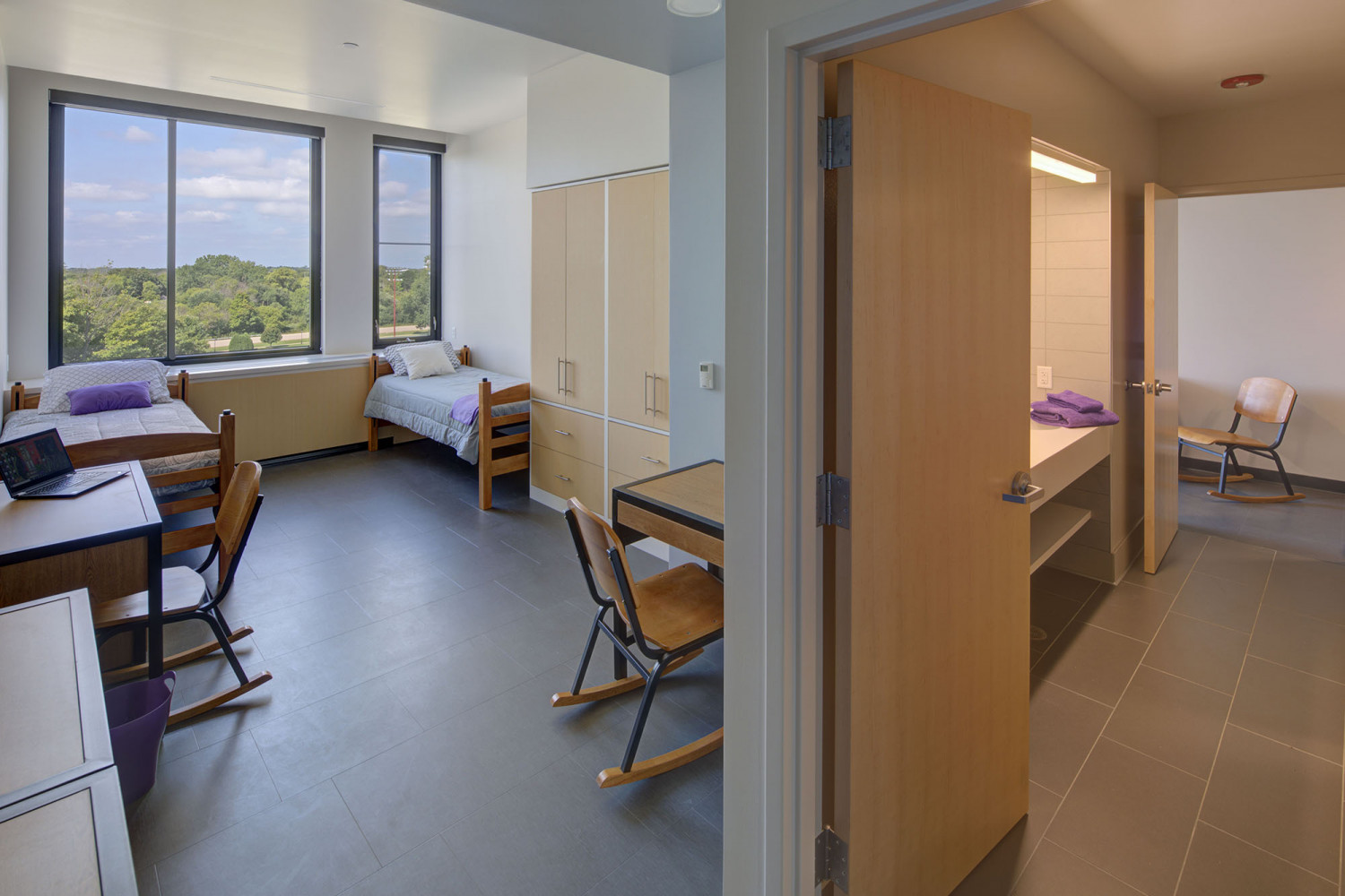 A dorm room in The Tower.
