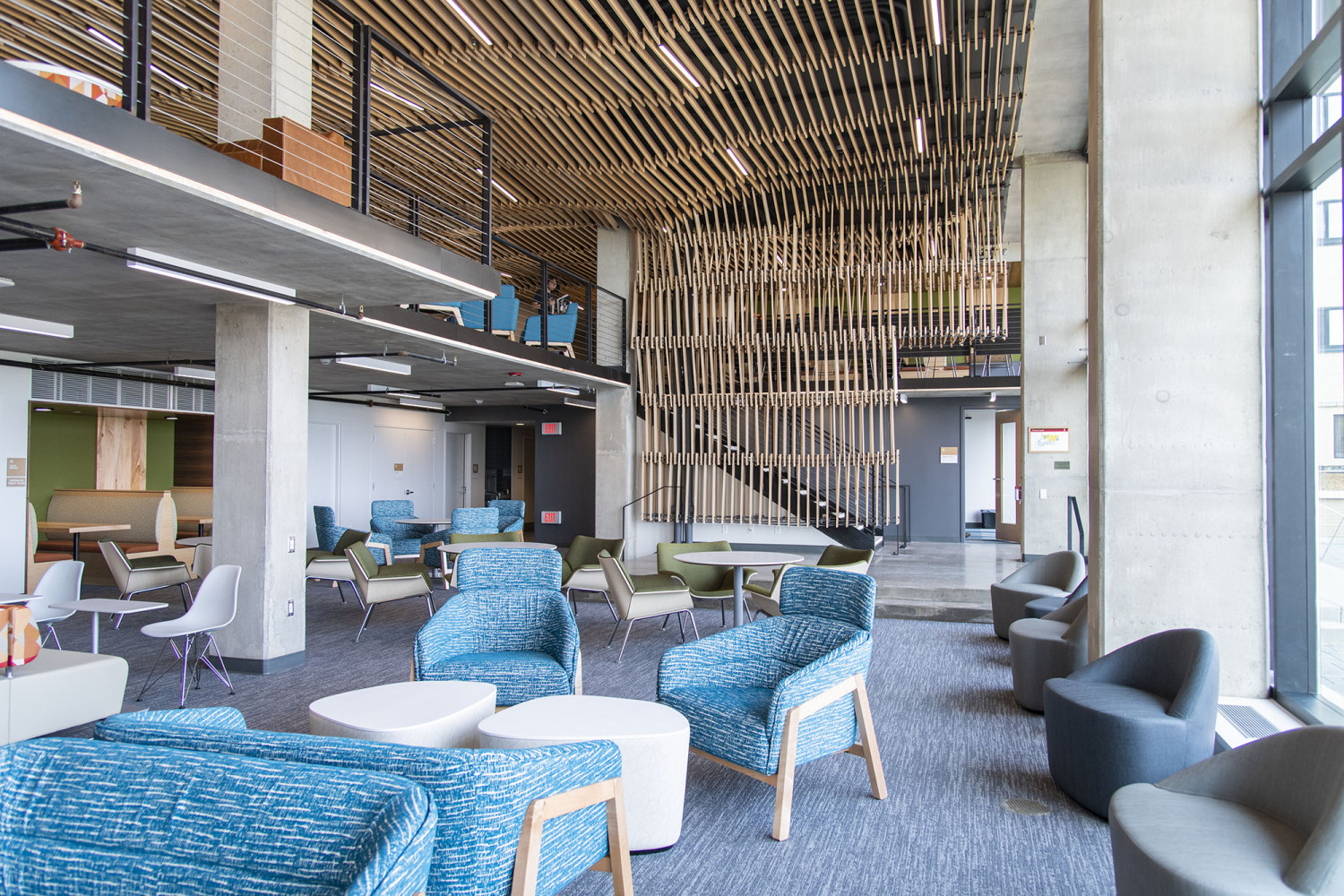The Tower Residence Hall offers a lounge on every floor.