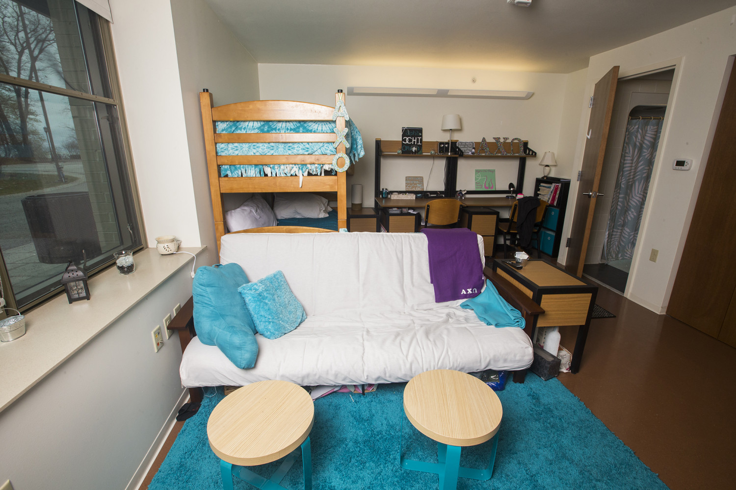 An example double room in the Oaks.