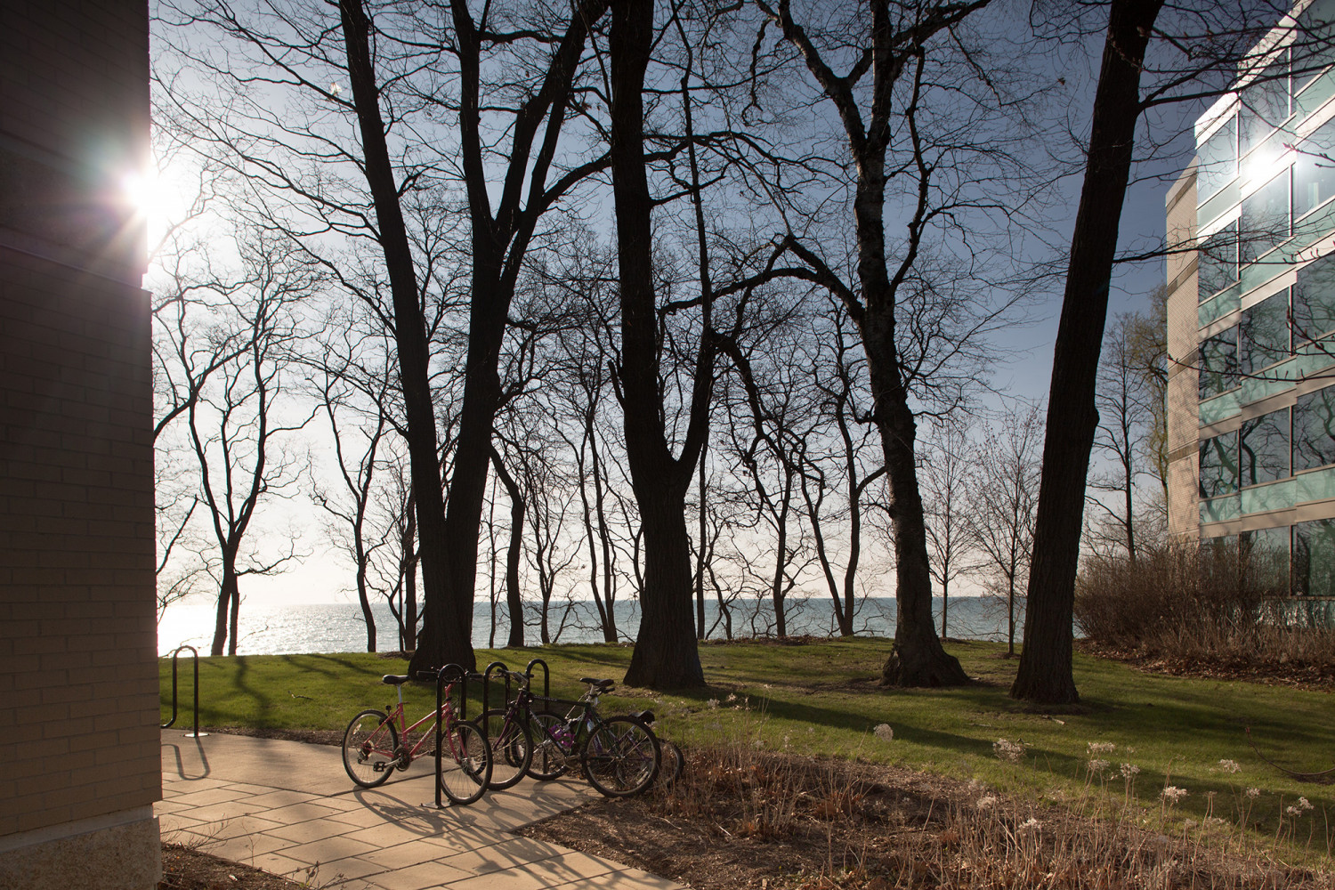 Many rooms in the Oaks have a stunning view of either Lake Michigan and/or a beautiful wooded area.