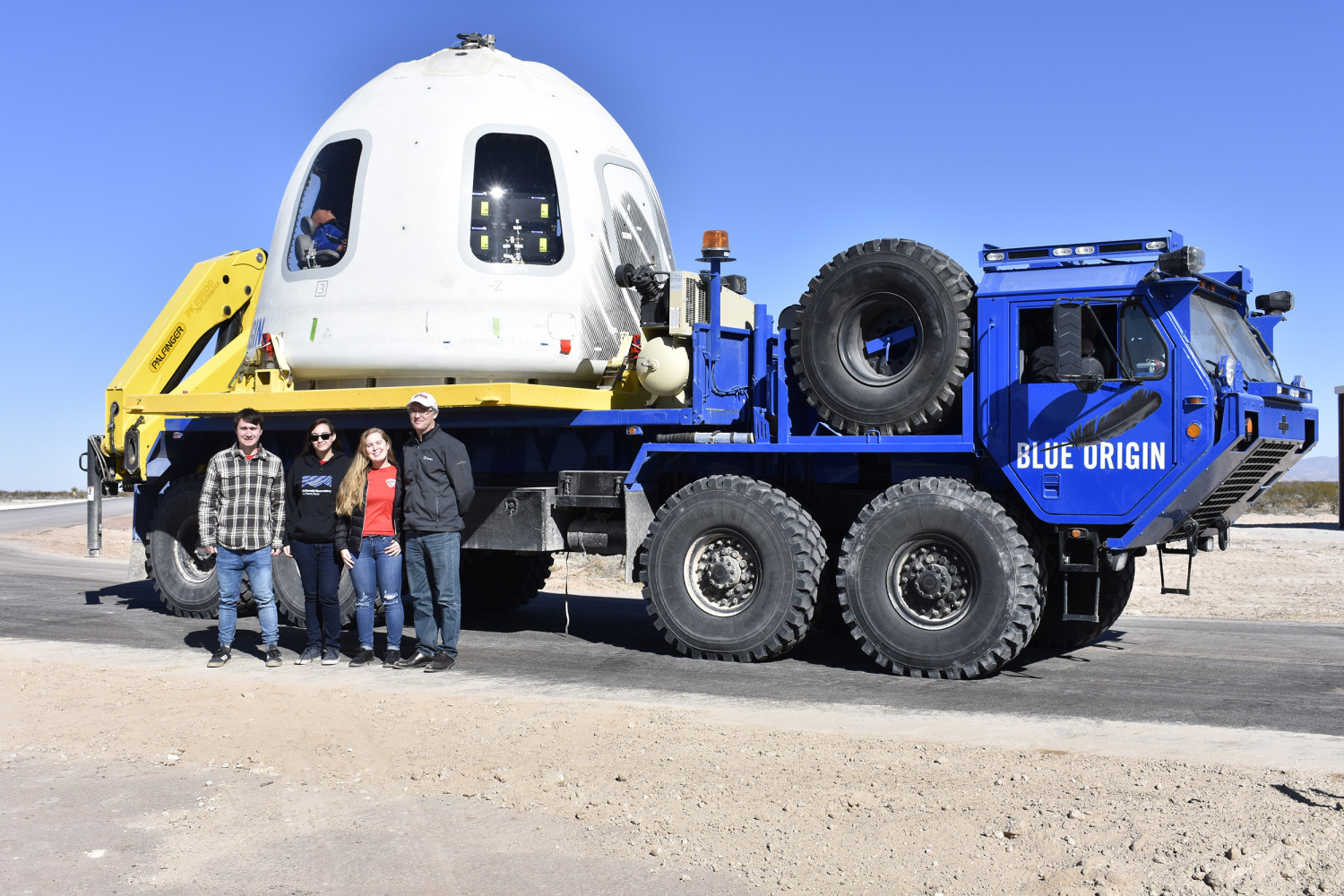 Blue Origin launch day photo