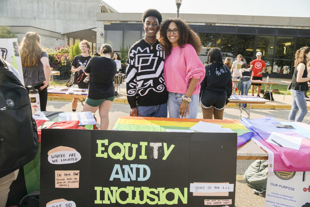 The Equity and Inclusion Office at the Involvement Fair.