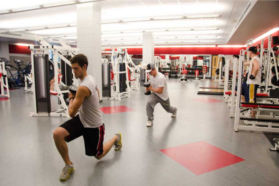 The Semler Fitness Center, a 5,000-square-foot fitness center, has cardio equipment, weight machi...