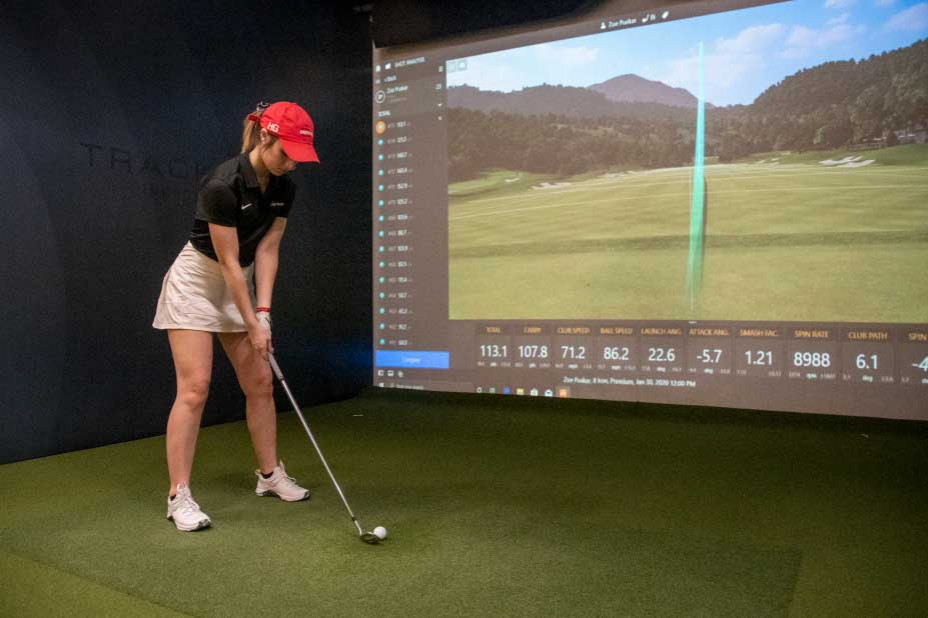 The Dale Golf Center is a state-of-the-art space for practicing golf indoors.