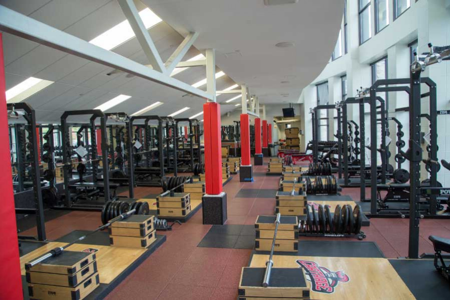 The Marconi Weight Room, located in the TARC, is home to a variety of free weights and weight mac...