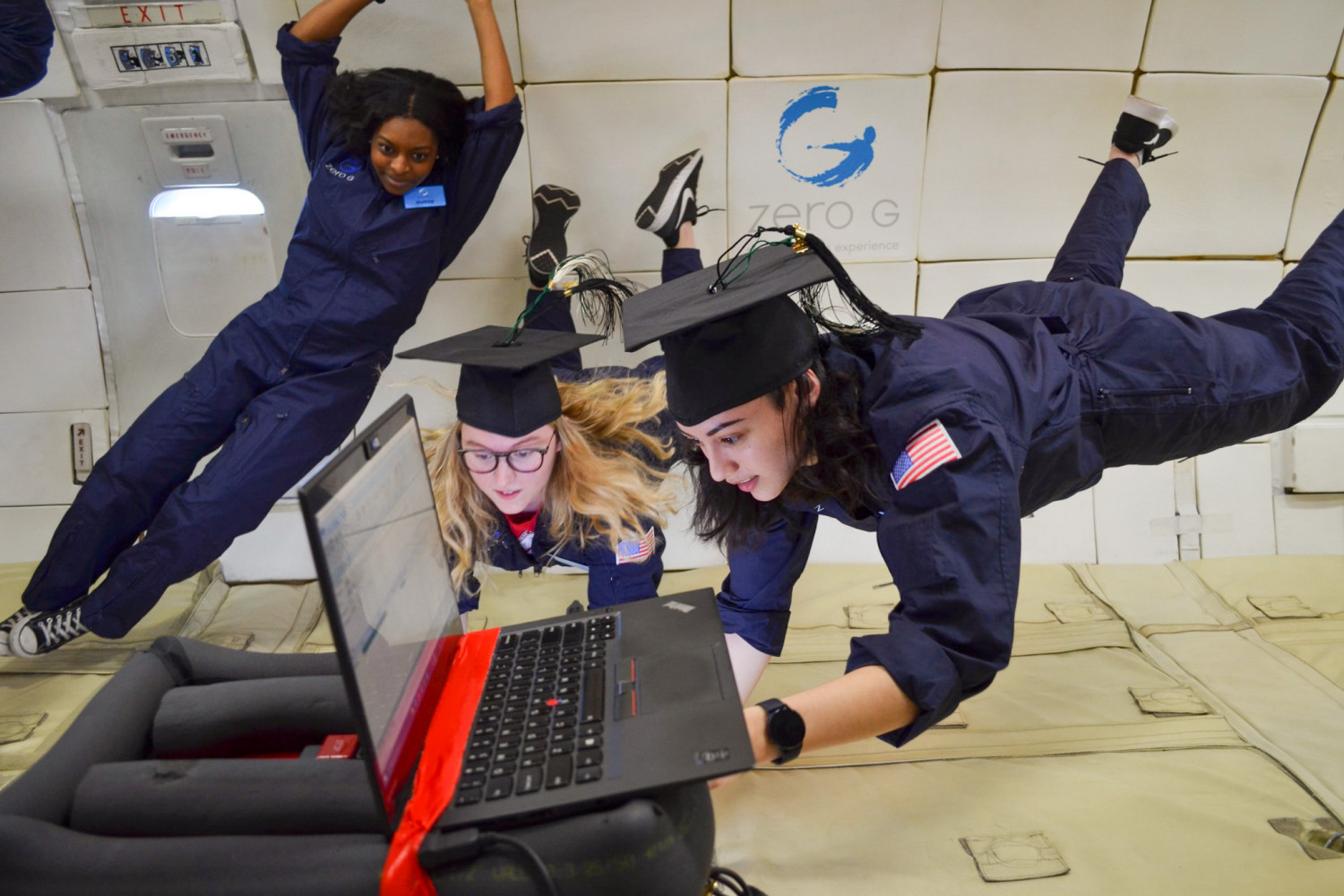You'll have out-of-this-world opportunities, like these student researchers donning their graduat...
