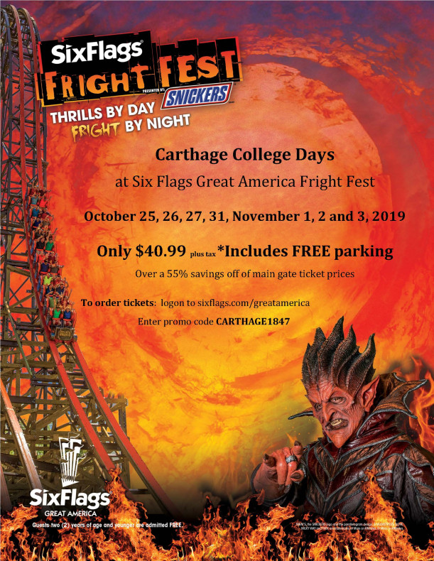 Six Flags Fright Fest poster 2019