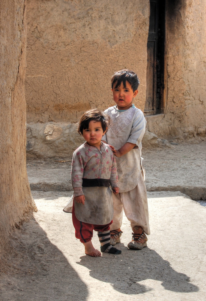 Young children in Kabul