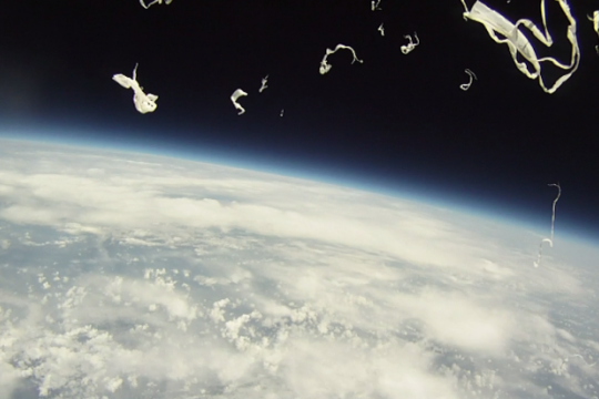                Earth from near-space as captured by Elijah High Altitude Balloon payload camera. ...