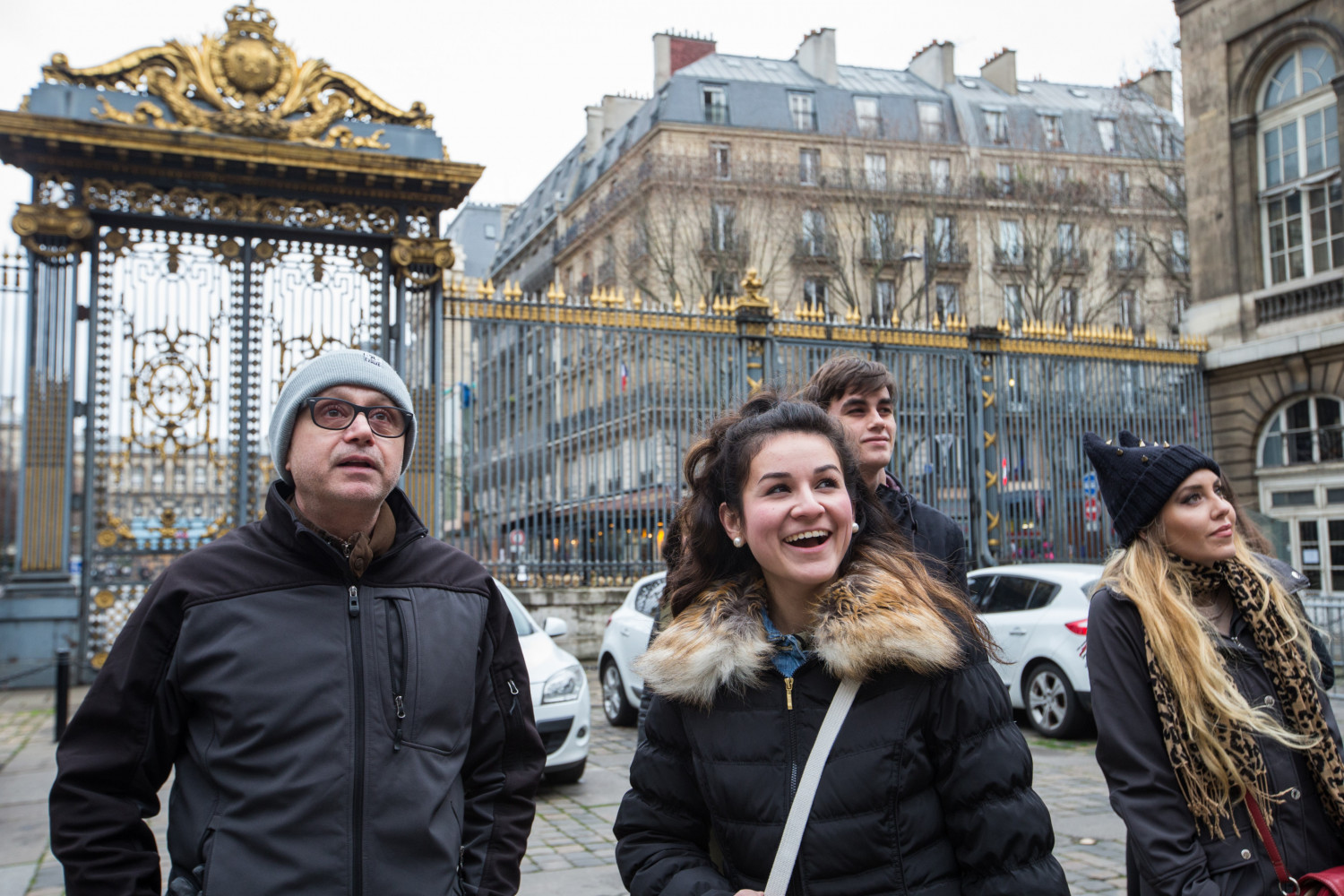 Carthage College French Professor Pascal Rollet leads students on a study tour in Paris.