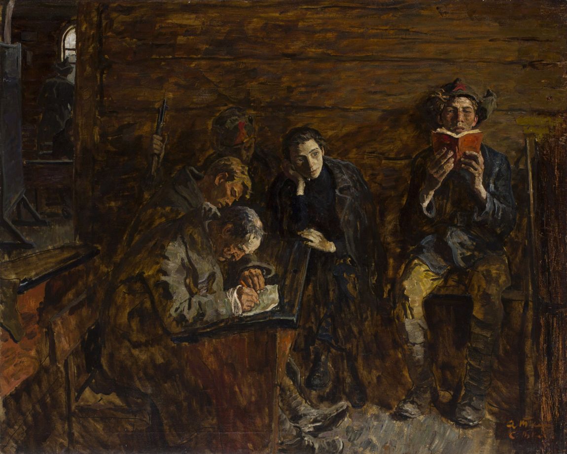 Between Battles. Oil on Canvas. Aleksei and Sergei Tkachev.