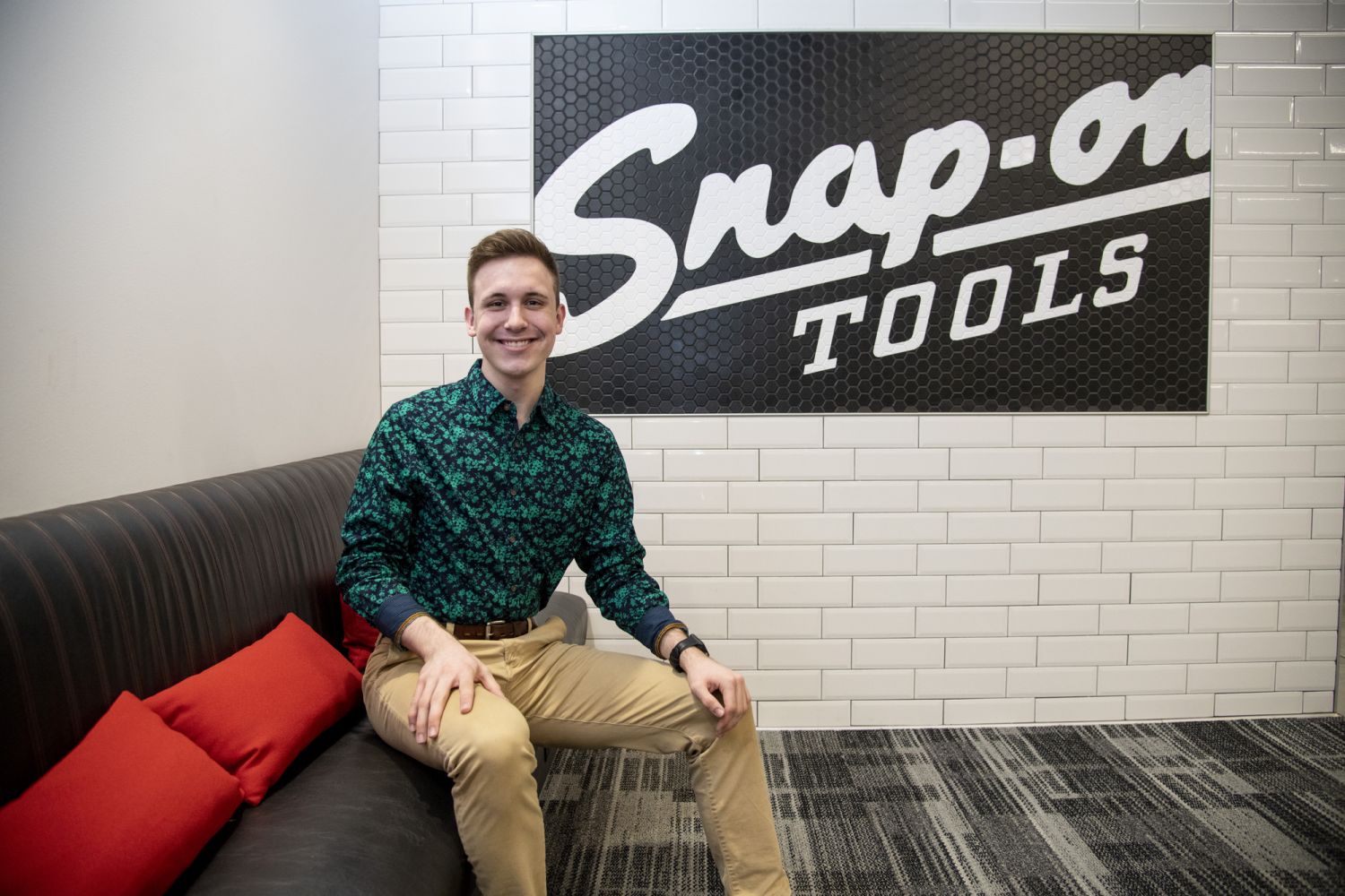 Evan Blievernicht ?22 received an internship at Snap-on Tools. 