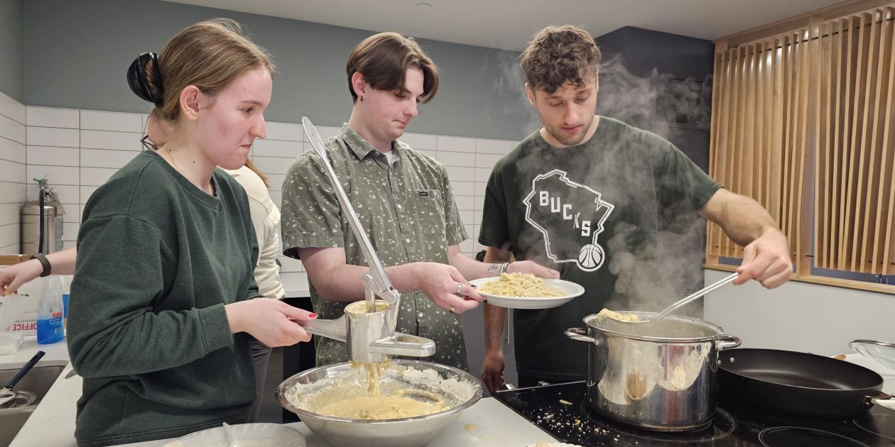 Students in the German program participate in Schnitzelfest 2024