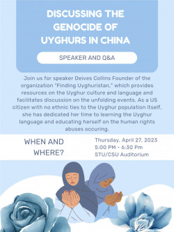 ?Finding Uyghuristan? Guest Speaker Poster