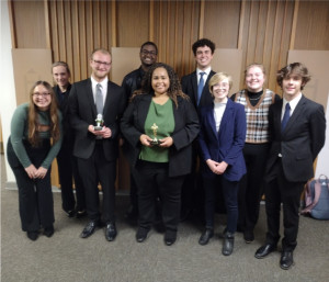 The Mock Trial team at Northern Illinois University.