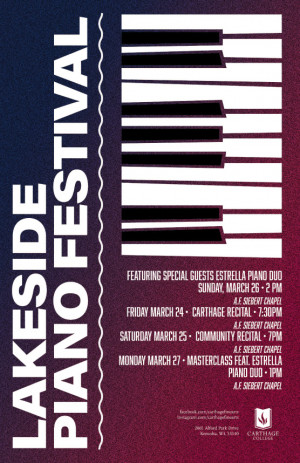 2023 Lakeside Piano Festival Poster