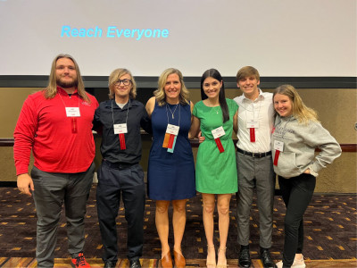 Prof. Rebekah Johnson and five Carthage seniors presented at the 2022 Wisconsin Health and Physic...