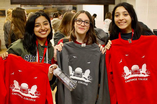 Caption could be: Students at the 2022 Aspire Conference could create custom sweatshirts and T-sh...