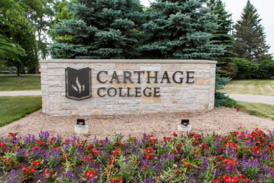 Carthage campus entrance sign