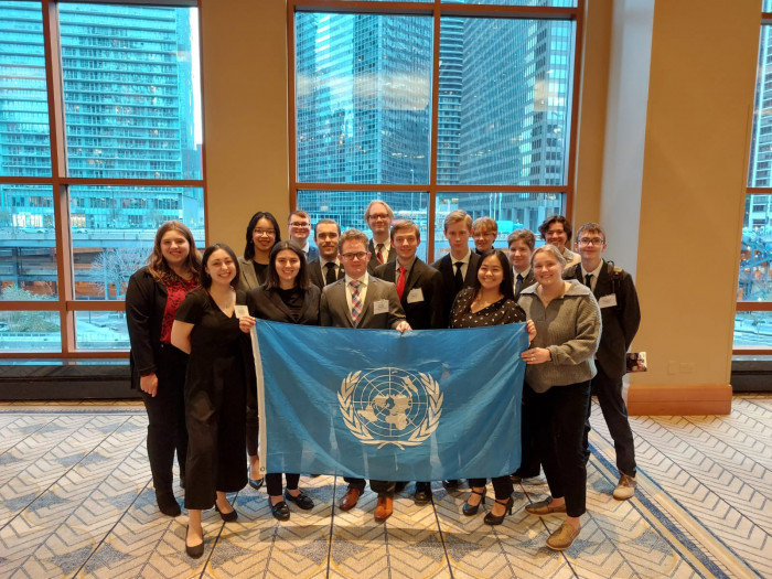 Carthage students attend a Model UN conference in Chicago.