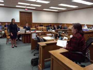 The Mock Trial tournament was held at the Kenosha County Courthouse.