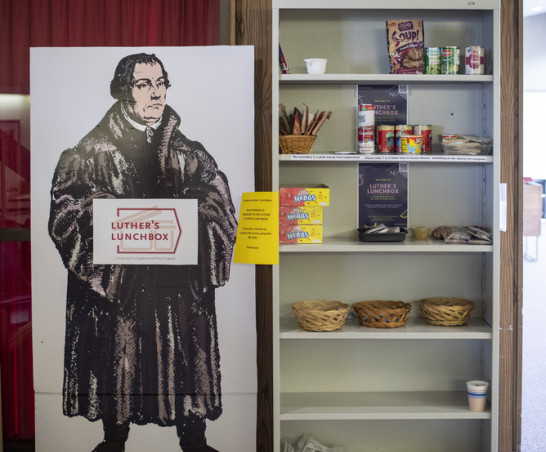 Luther?s Lunchbox is a grab-and-go supplementary meal program for students in A. F. Siebert Chapel.
