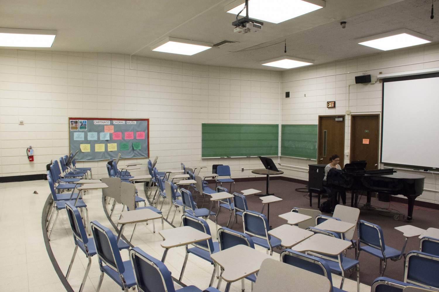 Carthage has two large ensemble rehearsal rooms for the vocal and instrumental music programs as ...