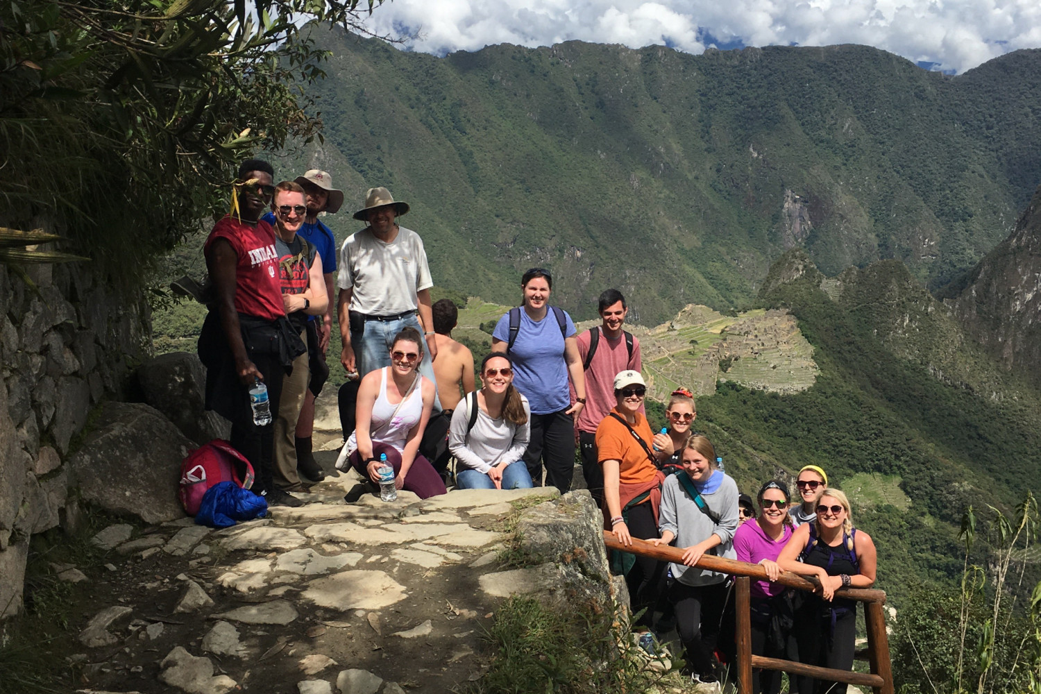 Carthage students and faculty in Peru.