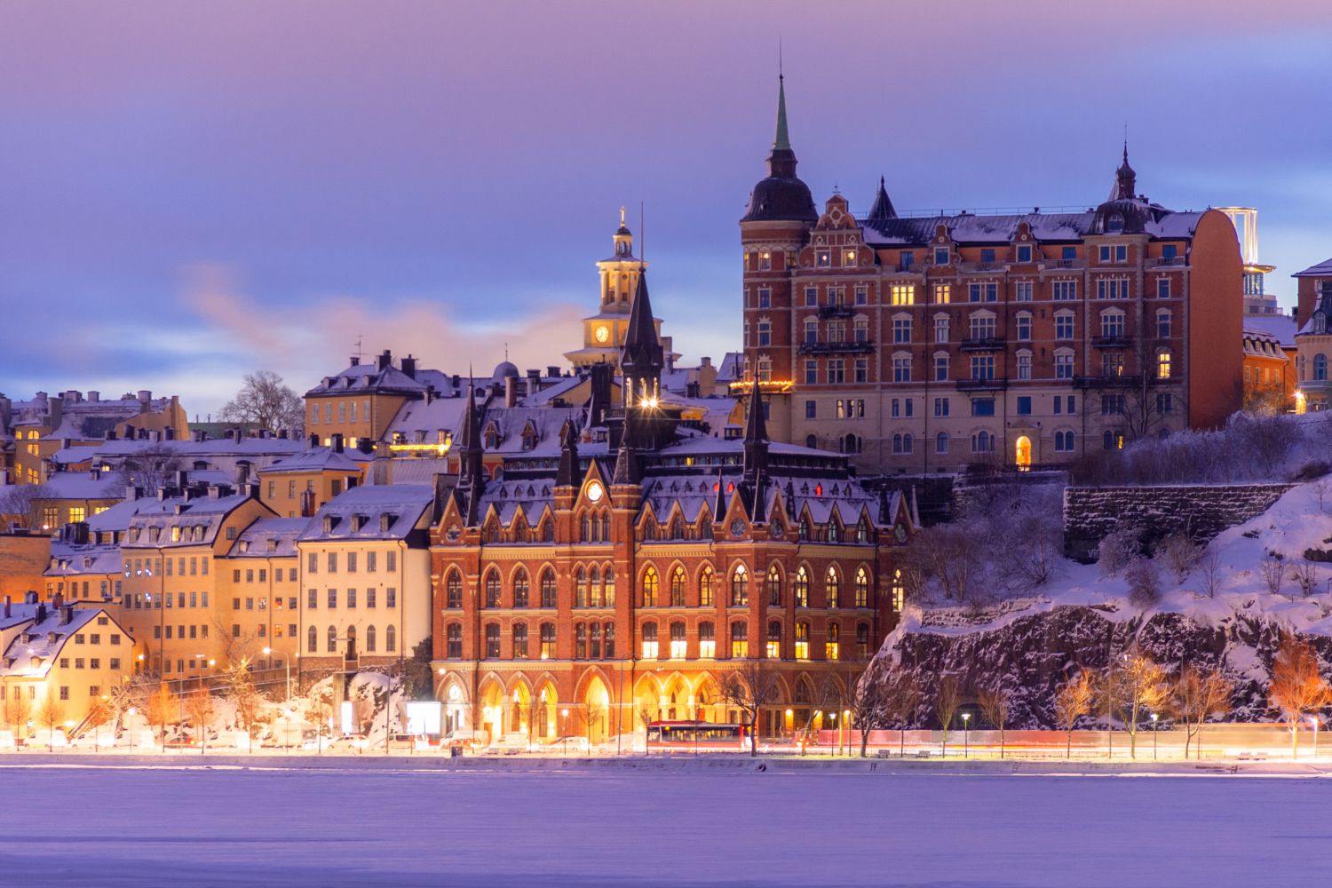 Stockholm, Sweden in the winter.