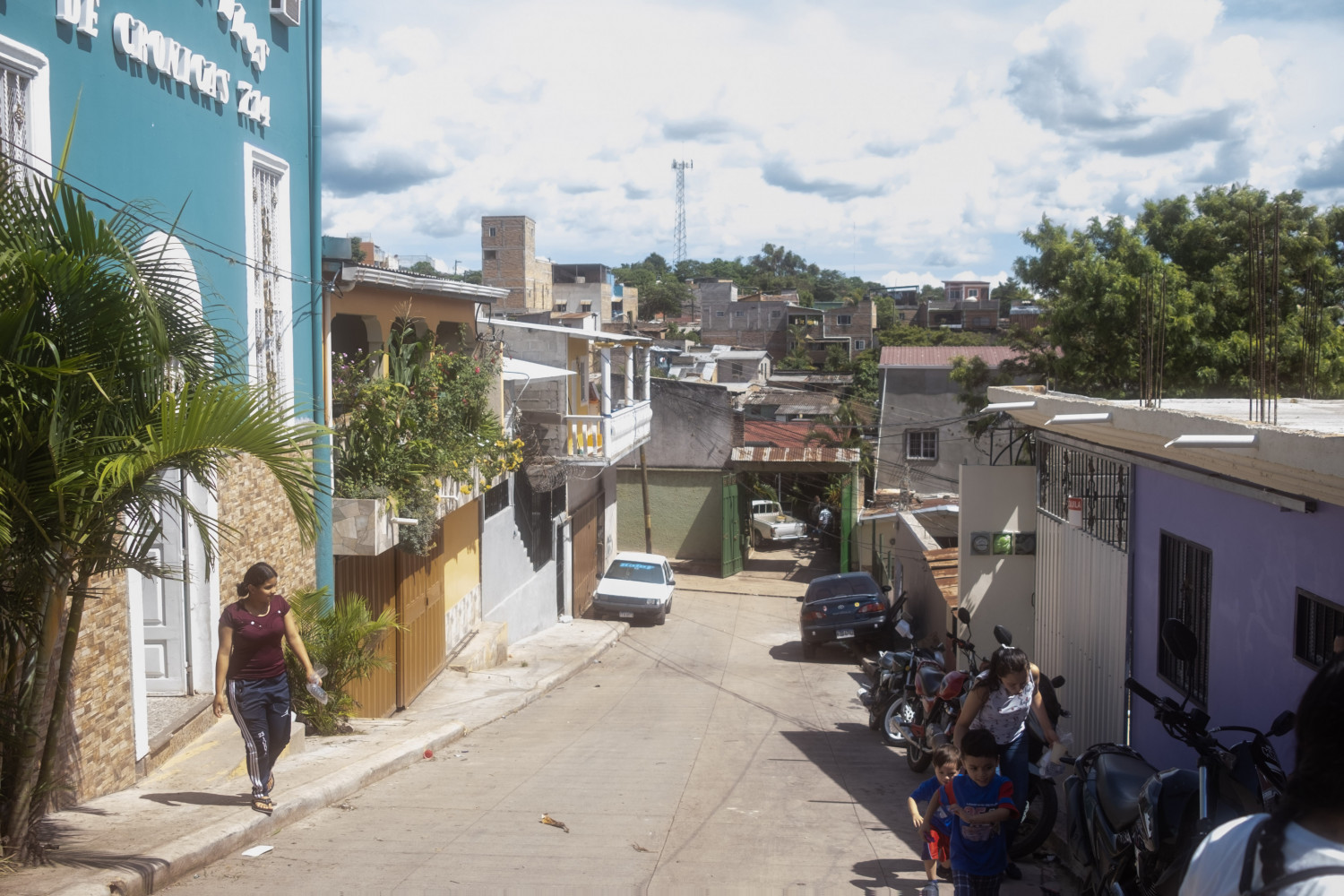 A street in Honduras.