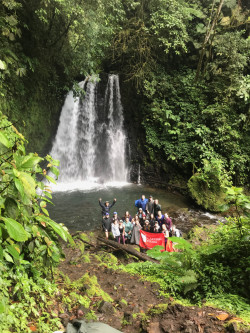 A waterfall in Costa Rica
