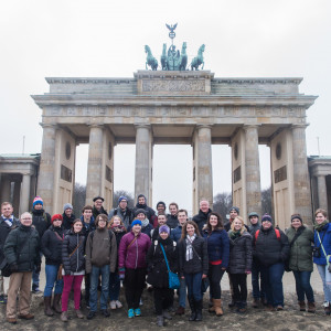A group photo from the Germany J-Term study tour.