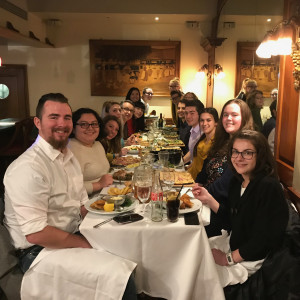 Students dining in Paris.