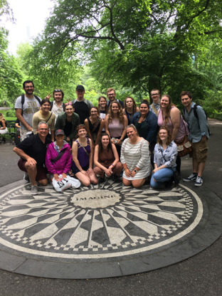 Students and faculty in New York City for J-Term.