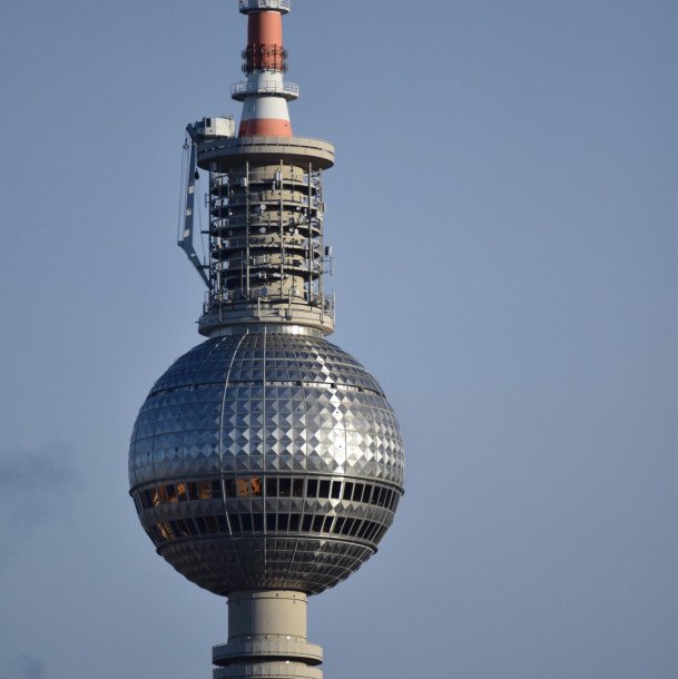 This is the tv tower that broadcasts all over Berlin. It is also known as Pope's Revenge because ...