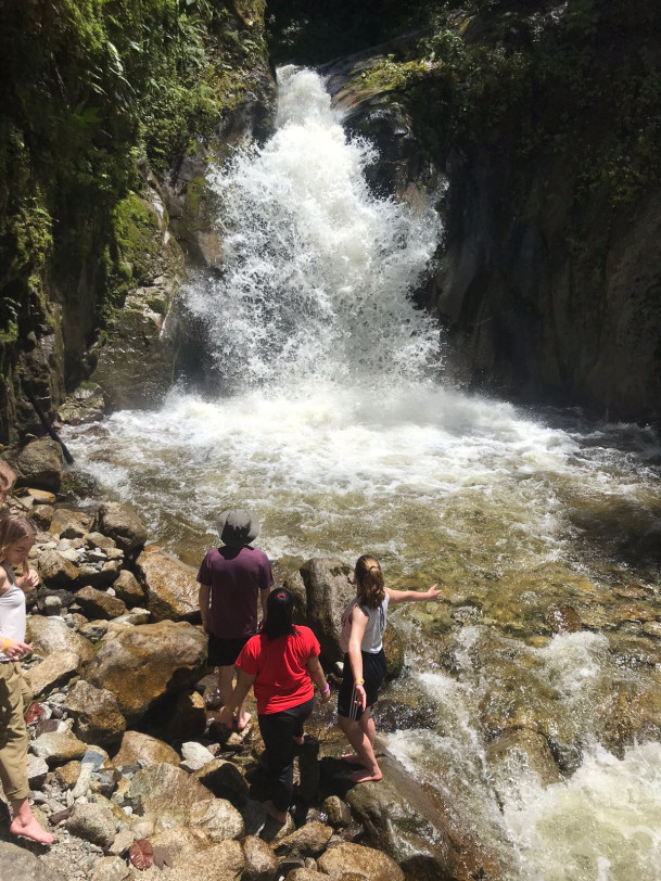 Waterfall in Aguas Calientes