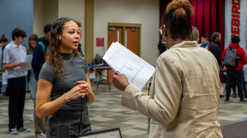 The Aspire Center held a mock interview event for Carthage students during the 2024 J-Term.