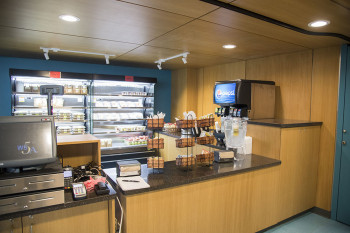 Lentz Do Lunch, a grab-and-go kiosk in the Lentz Hall lobby, opened in fall 2019.