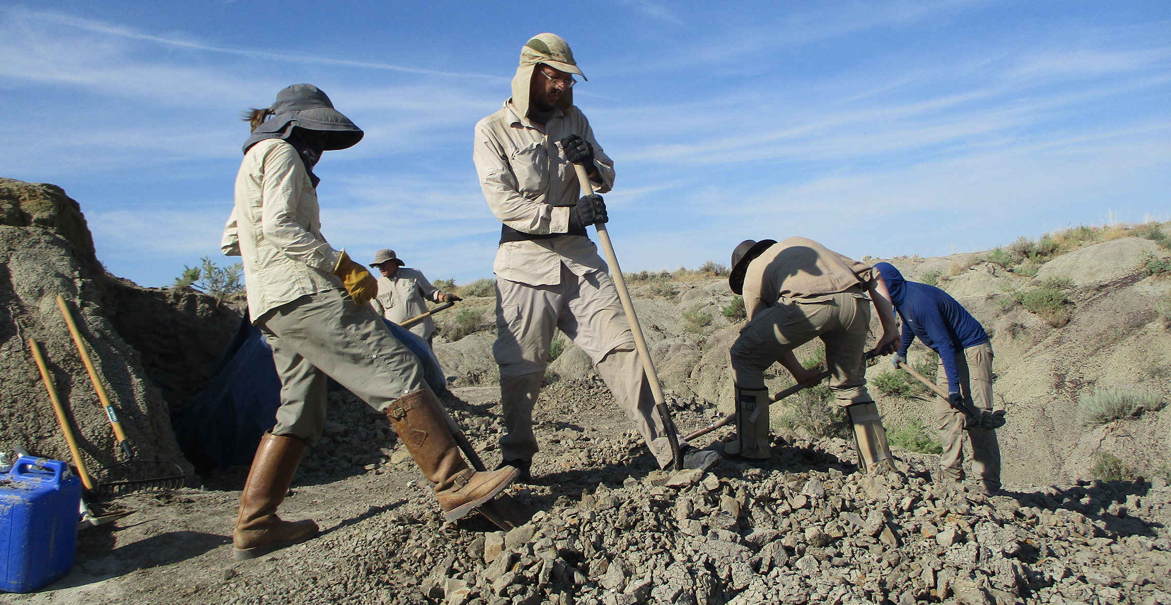 Student pursuing a biology major at Carthage College and specializing in paleontology at a dig site in Montana.