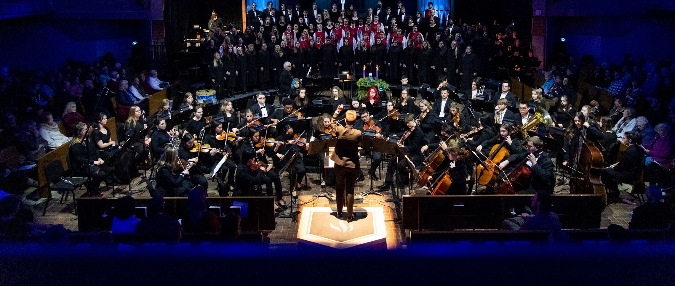 Students pursuing a music major at Carthage College have the opportunity to perform in the Christmas Festival.