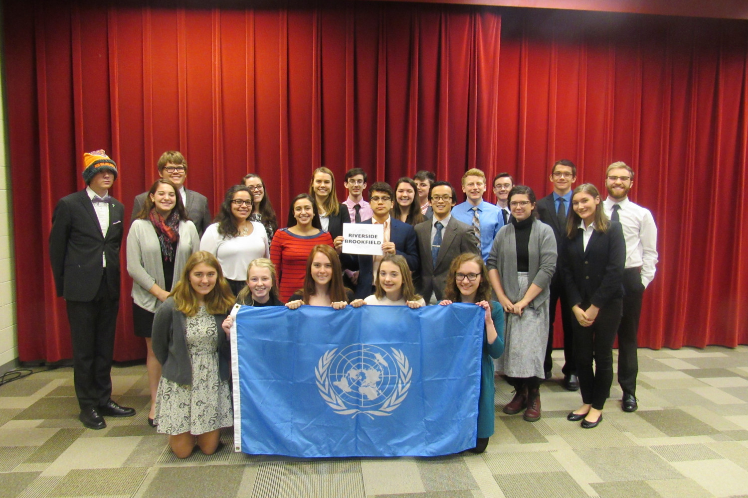 Riverside Brookfield High School at the 2017 Model UN High School Conference at Carthage.