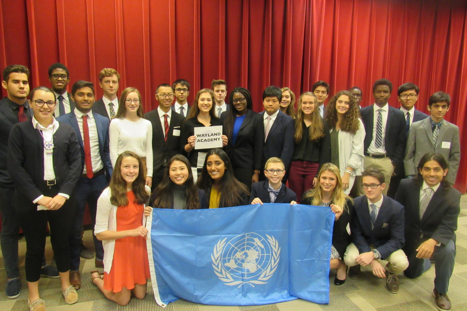 Wayland Academy High School at the 2017 Model UN High School Conference at Carthage.