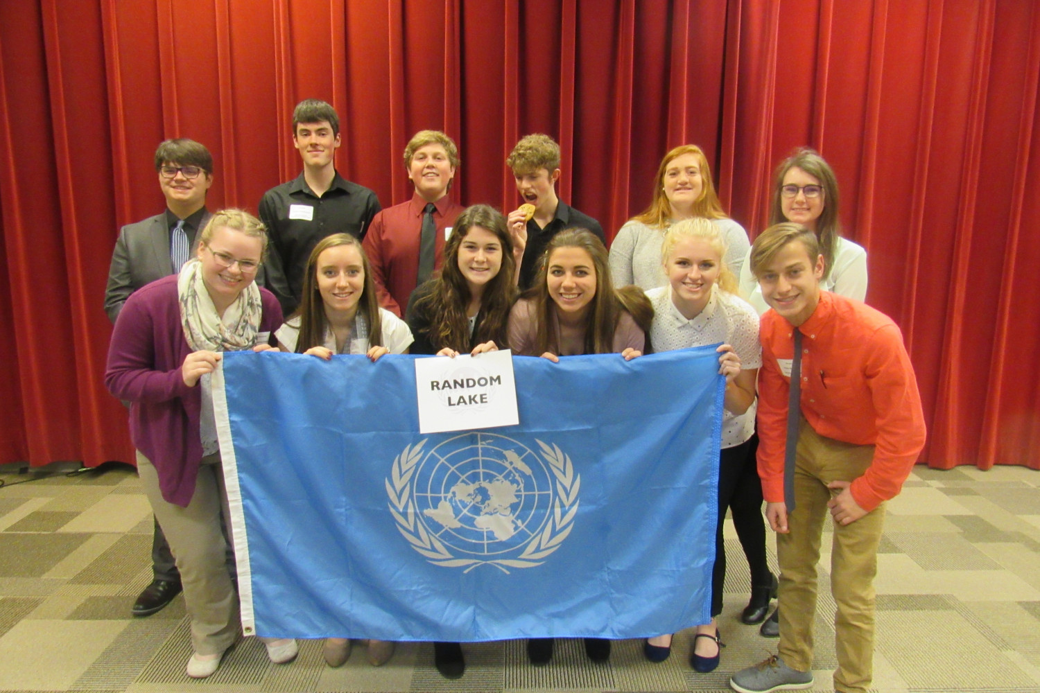Random Lake High School at the 2017 Model UN High School Conference at Carthage.